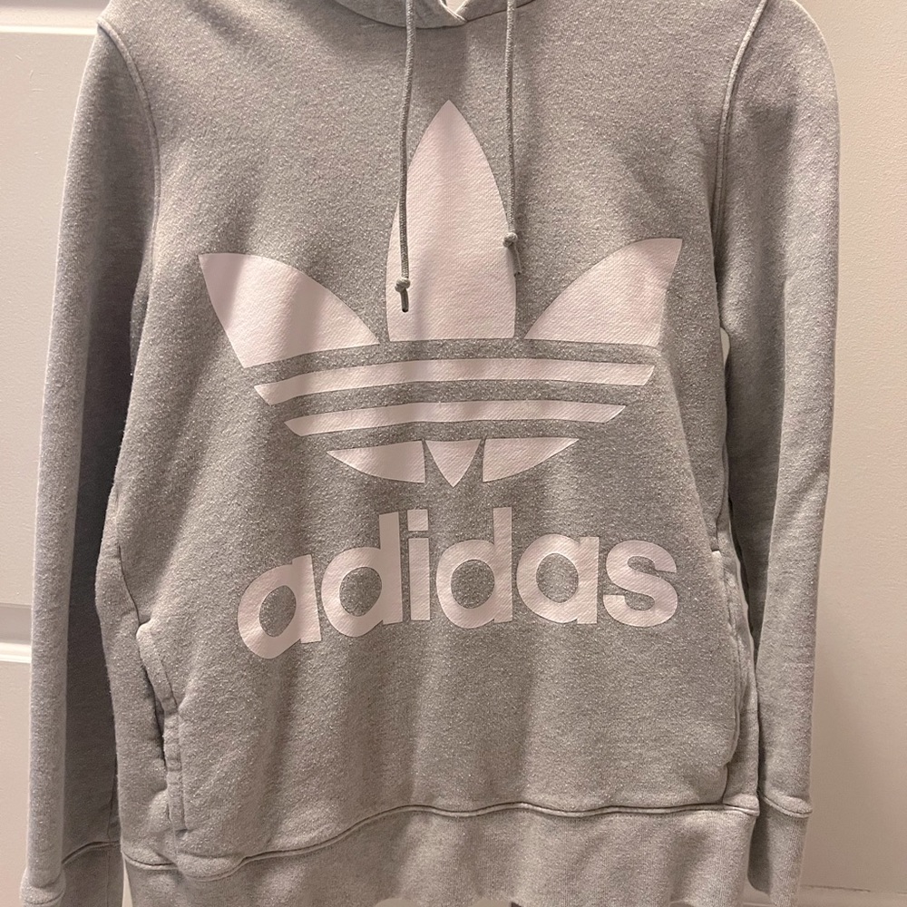 adidas sweatshirt small gray